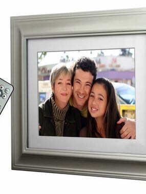 Silver Digital Photo Frame with Removable Stand